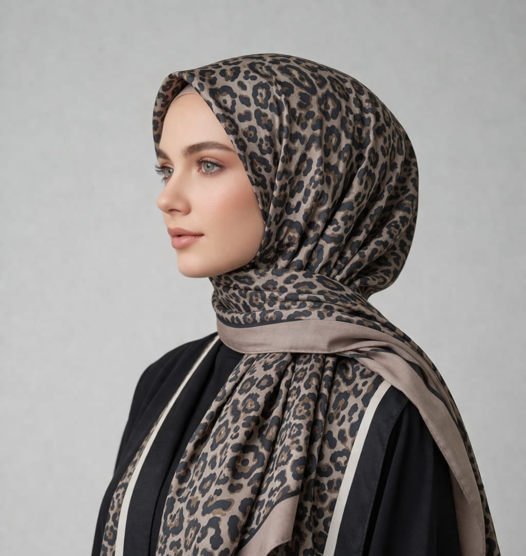 KAHVERENGİ LEOPAR ŞAL