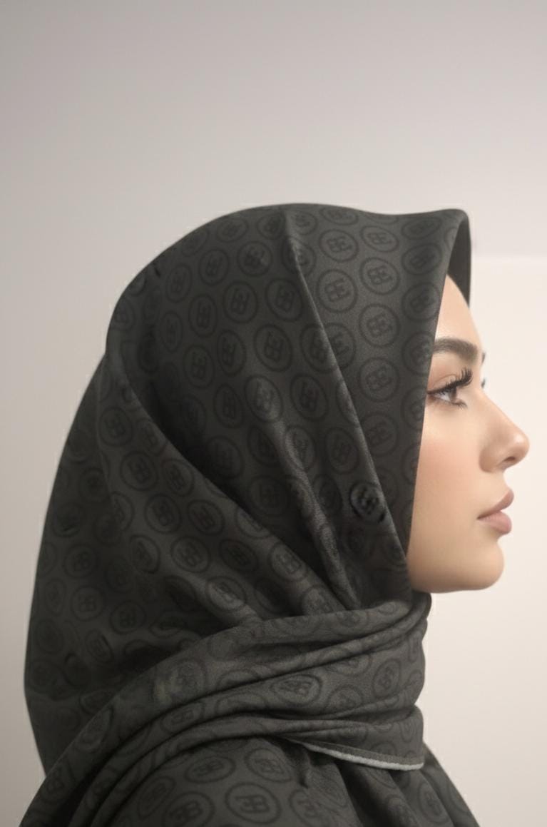 DESENLİ KOYU YEŞİL EŞARP